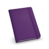 HEMINGWAY. A5 PU notepad with plain sheets in purple