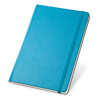 TWAIN. A5 notebook with lined sheets in ivory color in cyan