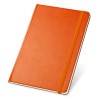 TWAIN. A5 notebook with lined sheets in ivory color in orange