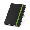 ROTH. A5 notebook in PU with lined sheets in Light Green