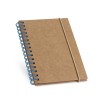 MARLOWE. Spiral pocket sized notepad with lined pages in Light Blue