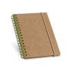 MARLOWE. Spiral pocket sized notepad with lined pages in Light Green