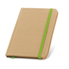 FLAUBERT. Pocket sized notepad with plain in lime-green