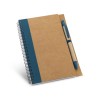 ASIMOV. B6 spiral-bound notepad with plain in blue