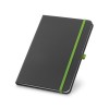 CORBIN. A5 notebook in PU with lined sheets in Light Green