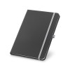 CORBIN. A5 notebook in PU with lined sheets in Light Grey