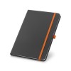 CORBIN. A5 notebook in PU with lined sheets in orange