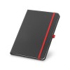 CORBIN. A5 notebook in PU with lined sheets in red