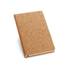 ADAMS A5. A5 cork notebook with ivory-colored plain sheets in beige