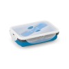 SAFFRON. Lunch Box. Retractable airtight container 640 mL in blue