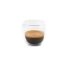 EXPRESSO. Isothermal glass coffee set with 2 glasses in transparent