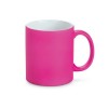LYNCH. 350 mL neon finish ceramic mug in pink