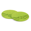 Set of 2 coasters in lime-green