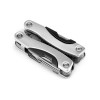 DUNITO. Folding mini multi-function pliers made of stainless steel and aluminum in Satin Silver