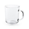 SOFFY. Glass mug 230 mL in transparent