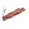 GUNTER. Pocket knife in stainless steel and wood in Natural