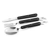 LERY. Stainless steel cutlery set in black