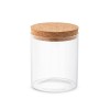 SPICE 700. Borosilicate glass bottle with cork lid 700 mL in Natural