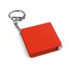 ASHLEY. Keyring with measuring tape in red