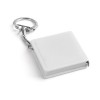 ASHLEY. Keyring with measuring tape in white