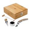 CABERNET. Bamboo, zinc and stainless steel wine set in Natural