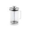 JENSON. Coffee maker in borosilicate glass and stainless steel 600 mL in Silver