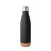 SOLBERG. Stainless steel thermos and cork base 560 mL in Black