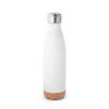 SOLBERG. Stainless steel thermos and cork base 560 mL in White