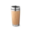 PIETRO. Bamboo and stainless steel travel cup 500 mL in Natural