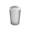 SLIDER. Stainless steel travel cup 380 mL in Satin Silver