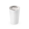 SLIDER. Stainless steel travel cup 380 mL in White