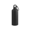 COLLINA. Aluminium bottle with carabiner 540 mL in Black