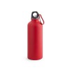 COLLINA. Aluminium bottle with carabiner 540 mL in Red