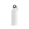 COLLINA. Aluminium bottle with carabiner 540 mL in White