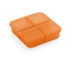 ROBERTS. Pill box with 4 dividers in orange