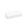 NERO. Pill box with 2 dividers in white