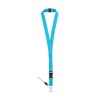 MURRAY. Polyester lanyard with metal carabiner in Light Blue