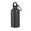 LANDSCAPE S. Aluminium sports bottle with carabiner 400 mL in Gun Metal