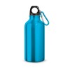 LANDSCAPE S. Aluminium sports bottle with carabiner 400 mL in Light Blue