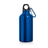 LANDSCAPE. Aluminium sports bottle with carabiner 400 mL in navy