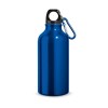 LANDSCAPE S. Aluminium sports bottle with carabiner 400 mL in Royal Blue