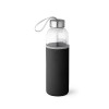 RAISE. Glass and stainless steel Sport bottle 520 mL in black