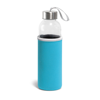RAISE. Glass and stainless steel Sport bottle 520 mL in cyan