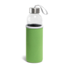 RAISE. Glass and stainless steel Sport bottle 520 mL in lime-green