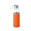 RAISE. Glass and stainless steel Sport bottle 520 mL in orange