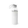 RAISE. Glass and stainless steel Sport bottle 520 mL in white