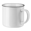 VERNON WHITE. Ceramic mug 360 mL in white