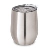 RONDE. Stainless steel travel cup 400 mL in Satin Silver