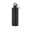 SIDEROT. Aluminium sports bottle with carabiner 800 mL in Black