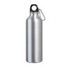 SIDEROT. Aluminium sports bottle with carabiner 800 mL in Satin Silver